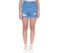LEVI´S High Waisted Mom-Shorts für Damen im Destroyed-Look Denim kurze Hose A19650010 Blau W23