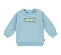 Sweatshirt LEVI'S KIDS "LVB LVB FRENCH TERRY BATWING", Jungen, Gr. 9M74, blau (forget me not), Sweatware, Obermaterial: 60% Baumwolle, 40% Polyester, bedruckt, regular fit normal, Rundhals, Rippbündch