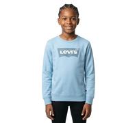 Sweatshirt LEVI'S KIDS "LVB LVB FRENCH TERRY BATWING", Jungen, Gr. 14 (164), blau (forget me not), Sweatware, Obermaterial: 60% Baumwolle, 40% Polyester, bedruckt, Basic normal, Rundhals, Rippbündchen