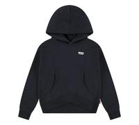 Kapuzensweatshirt LEVI'S KIDS "LVG BATWING PATCH HOODIE", Mädchen, Gr. 14 (158), schwarz (jet schwarz), Sweatware, Obermaterial: 60% Baumwolle, 40% Polyester, unifarben, Bündchen mit Daumenlöchern, Sw