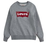 Sweatshirt LEVI'S KIDS "LVB LVB FRENCH TERRY BATWING", Jungen, Gr. 5/110, grau (hellgrau), Sweatware, Obermaterial: 55% Baumwolle, 45% Polyester, bedruckt, Basic normal, Rundhals, Rippbündchen, Sweats