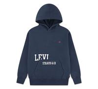 Kapuzensweatshirt LEVI'S KIDS "LVB CUTOFF LEVI'S HOODIE", Jungen, Gr. 14 (164), big dipper, Sweatware, Obermaterial: 60% Baumwolle, 40% Polyester, bedruckt, casual, Langarm Bündchen, Sweatshirts, mit