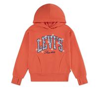 Kapuzensweatshirt LEVI'S KIDS "LVG LOGO HOODIE", Mädchen, Gr. 14 (158), hot coral, Sweatware, Obermaterial: 60% Baumwolle, 40% Polyester, bestickt, lässig geschnitten hüftbedeckend, Rundhals, mit Schl