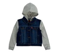 Levi`s Kids Jeansjacke mit Sweatärmel und Kapuze 68 denim