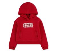 Kapuzensweatshirt LEVI'S KIDS "LVG MEET AND GREET SEASONAL HO", Mädchen, Gr. 16 (164), rot (deep claret), Sweatware, Obermaterial: 60% Baumwolle, 40% Polyester, bedruckt, normal, Bündchen mit Daumenlö
