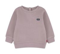 Sweatshirt LEVI'S KIDS "LVB MINI LOGO CREWNECK SWEATS", Jungen, Gr. 6M68, beige (quail), Sweatware, Obermaterial: 60% Baumwolle, 40% Polyester, unifarben, normal, Rundhals, Sweatshirts Sweatshirt, aus