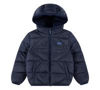 Steppjacke LEVI'S KIDS "LVB SHERPA LINED PUFFER JKT", Jungen, Gr. 9M74, marineblaus, Web, Obermaterial: 100% Polyester, bequem hüftbedeckend, Rundhals, Jacken Steppjacke, Winterjacke for BOYS mit Kapu