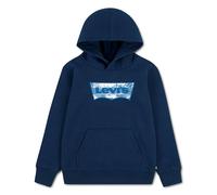 Hoodie LEVI'S KIDS "LVB SUNRISE BATWING HOOD", Jungen, Gr. 12 (152), blau (naval academy), Sweatware, Obermaterial: 60% Baumwolle, 40% Polyester, normal, Bündchen, Sweatshirts Hoodie, mit Batwing-Logo