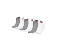 Levi’s Mittelhohe Socken, Outdoor-Socken aus atmungsaktiver Bio-Baumwolle mit verstärkter Ferse, 6er-Pack