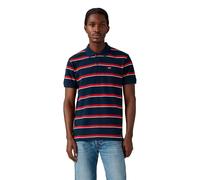 Poloshirt LEVI'S "HM POLO", Herren, Gr. L, alden stripe navy bl, Piquu00e9, Obermaterial: 100% Baumwolle, Basic, normal, Kurzarm, Shirts (95789427-L) alden stripe navy bl