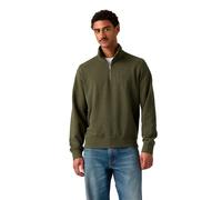 Levi's Herren Sweatshirt mit Zip-Kragen - Original Housemark 1/4 Zip, Stehkragen, Baumwolle Grün / M M Grün