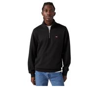 Sweatshirt LEVI'S "Sweatshirt ORIGINAL HM 1/4 ZIP 1er Pack", Herren, Gr. XXL, blau (schwarz), Obermaterial: 100% Baumwolle CO., Sweatshirts Sweatshirt (73584662-XXL) schwarz