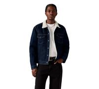 Kurzjacke LEVI'S "SHERPA", Herren, Gr. XL, give it a rinse sher, Denim/Jeans, Obermaterial: 100% Baumwolle, casual, Langarm 1-Knopf-Manschette mit Druckknopf, Jacken, mit Sherpa Fütterung (62558758-XL