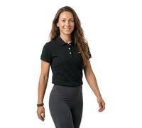 Levi's Poloshirt Housemark Polo – Damen – Slim Fit – 95% Baumwolle/5% Elasthan – Schwarz (Caviar) S