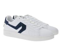 LEVI´S Swift Damen & Herren Freizeit-Sneaker Turnschuhe im Leder-Overlay-Look Schnür-Schuhe 235658-846N Weiß/Navy 42