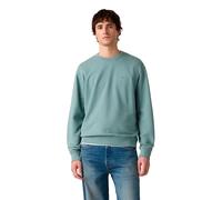 Levi's Herren Sweatshirt - The Original Housemark Crew, Rundhals, Baumwolle L Blau
