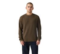 Langarmshirt LEVI'S, Herren, Gr. L, garment dye h225 maitake braun, Feinripp, Obermaterial: 100% Baumwolle, loose fit normal, Rundhals, Bündchen, Shirts Langarmshirt, Waffelstruktur (87223320-L) garme