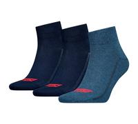 Levi's Socken Quarter Mid Cut – Batwing Logo – 3er-Pack Herren Indigo 39-42