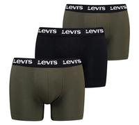 Levi's Boxershorts Repeat-Logo 3er-Pack Kaki/Olive Größe M