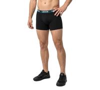 Boxershorts LEVI'S "LEVIS MEN REPEAT LOGO BOXER BRIEF 3P", Herren, Gr. XL, schwarz (schwarz, grün combo), Obermaterial: 95% Baumwolle, 5% Elasthan, körpernah, Unterhosen (30895428-XL) schwarz, grün co