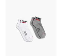 Levi's Sportsocken Mid Cut Sportswear mit Logo Größe 39-42 Weiß/Grau
