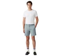 Chinoshorts LEVI'S "XX CHINO SHORT II", Herren, Gr. 31, N-Gr, blau (steam blau), Web, Obermaterial: 70% Baumwolle, 28% Leinen, 2% Elasthan, casual, normal knieumspielend, Hosen, mit Logobadge (2125062