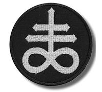 Leviathan-Kreuz-Aufnäher, bestickt, zum Aufbügeln