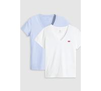 Levi's Damen 2Pack Perfect Vneck Tees T-Shirt, 2 Pack V Neck Kentuc, M