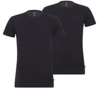 Levi's Solid Crew T-Shirt schwarz (2er-Pack) - XXL