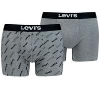 Levis 2P Logo Aop Boxer Brief Grau Baumwolle Medium Herren