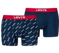 Levi's Boxer Unterwäsche Herren 2er Pack, Blau/Weiß/Rot, XL