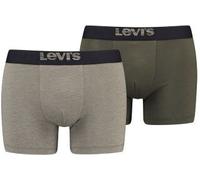 Levis 2P Men Optical Illussion Boxer Brief Khaki Baumwolle X-Large Herren