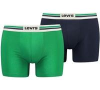 Levis 2P Men Sportswear Logo Boxer Brief Blau/Grün Baumwolle Large Herren