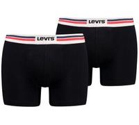 Levis 2P Men Sportswear Logo Boxer Brief Schwarz Baumwolle Large Herren