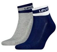 Levi's Unisex Quarter Socken, Marineblau/Grau, 43/46