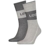 Levis 2P Organic Cotton Crew Sock Grau Gr 35/38