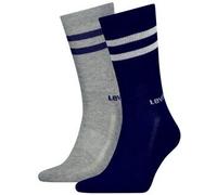 Levis 2P Regular Cut Stripe Socks Marine/Grau Gr 39/42