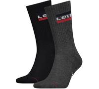 Levis 2P Sport Regular Cut Sock Schwarz/Grau Gr 35/38