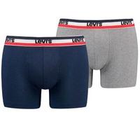 Levis 2P Sportswear Logo Base Boxer Blau/Grau Baumwolle X-Large Herren