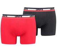 Levis 2P Sportswear Logo Base Boxer Grau/Rot Baumwolle XX-Large Herren