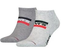 Levis 2P Sportswear Logo Low Cut Sock Grau Gr 43/46