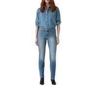 Gerade Jeans LEVI'S "314 Shaping Straight", Damen, Gr. 31, Länge 30, eternal indigo mid, Denim/Jeans, Obermaterial: 80% Baumwolle, 19% Polyester, 1% Elasthan, gerade lang, Jeans, mit Stretch (75748740