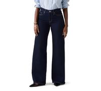 Weite Jeans LEVI'S "Jeans 318 SHAPING", Damen, Gr. 30, Länge 30, schwarzest sky, Denim/Jeans, Obermaterial: 80% Baumwolle, 19% Polyester, 1% Elasthan, casual, weit knöchellang, Jeans, im Five-Pocket S