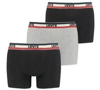 Levi´s Underwear Logo Boxershorts 3 Einheiten 2XL Black / Grey Melange