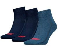 Levi's Unisex Quarter Socks, Navy, 39/42