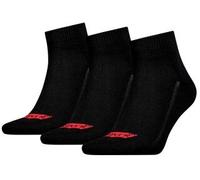 Levi's Unisex Quarter Socks, Black, 39/42