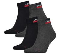 6 Paar Levis 144NDL Mid Cut SPRTWR L Unisex Socken Strümpfe 902011001, Farbe:Mid Grey/Black, Socken & Strümpfe:43-46