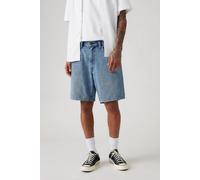 Jeansshorts LEVI'S "468 LOOSE SHORTS", Herren, Gr. 34, N-Gr, light indigo, flat finish, Denim/Jeans, Obermaterial: 100% Baumwolle, casual, loose fit, Jeans (14187429-34) light indigo, flat finish