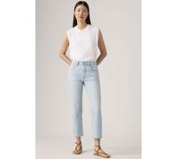 Levi's Jeans 501 Crop Wow Me Over Damen High-Rise Straight-Fit W27/L28 Hellblau
