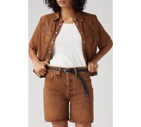 Levi's 501® Mid Thigh Shorts Brown Größe: W24 | Kurze Sporthosen Outlet | Damen | Braun
